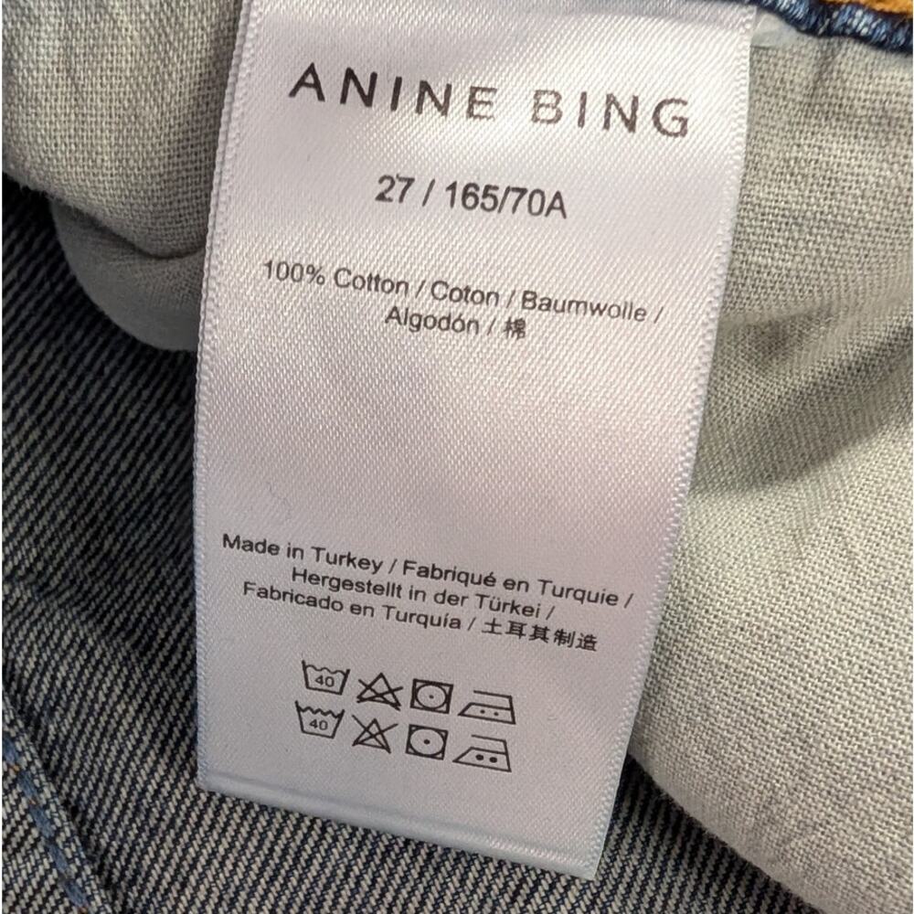 Anine Bing Brie Jeans Womens 27 Blue Denim High-rise Wide Leg - Picture 10 of 11